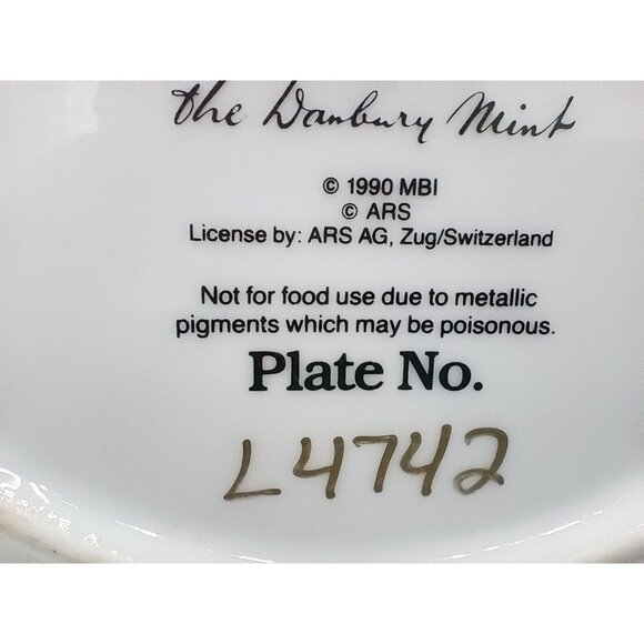 MJ Hummel Little Companions Come Back Soon Plate Danbury Mint Limited Edition 8 - Picture 10 of 12
